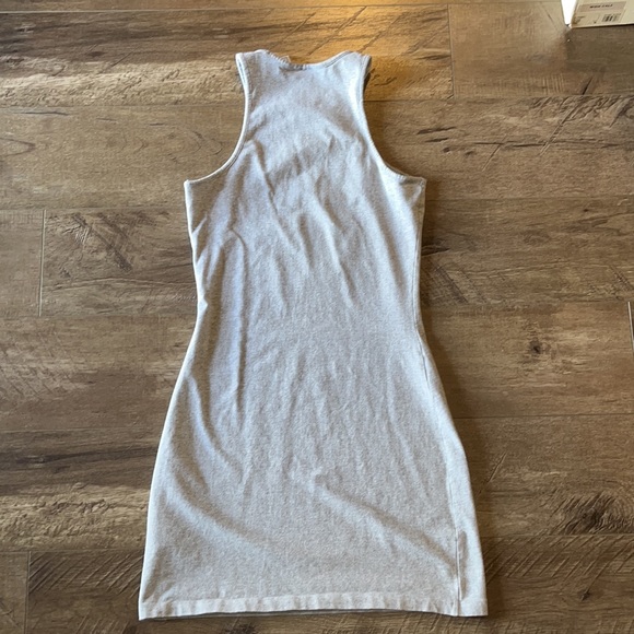 Adidas Adicolor Essentials Rib Tank Dress - Grey - Medium - Picture 4 of 4